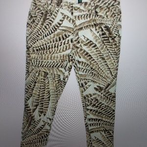 Lauren Ralph Lauren Feather Print Pants